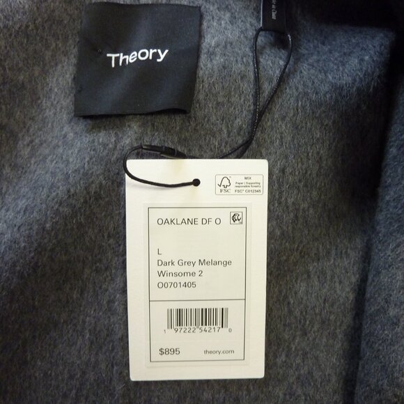Theory 'Oaklane DF New Divide' Wool & Cashmere Coat - Picture 5 of 5